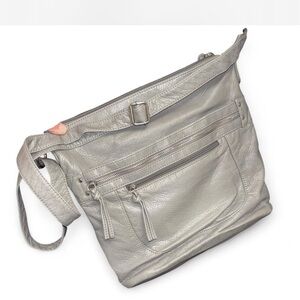Stylish Light Grey Crossbody Bag